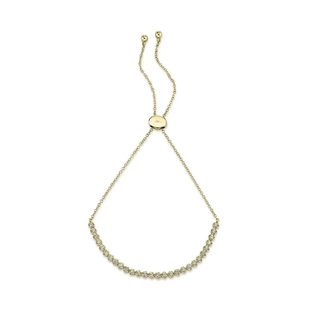Shy Creation Diamond Crown Setting Bolo Bracelet