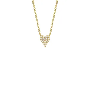 Shy Creation Petite Diamond Heart Necklace