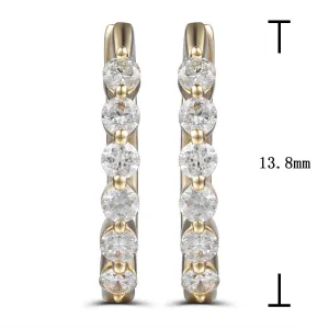 Single Prong Diamond Earrings 0.30ct t.w.