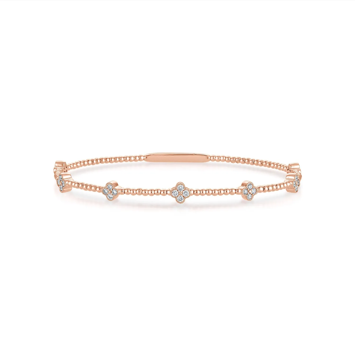 Siroo Diamond Clover Flex Bangle - 0.75ct