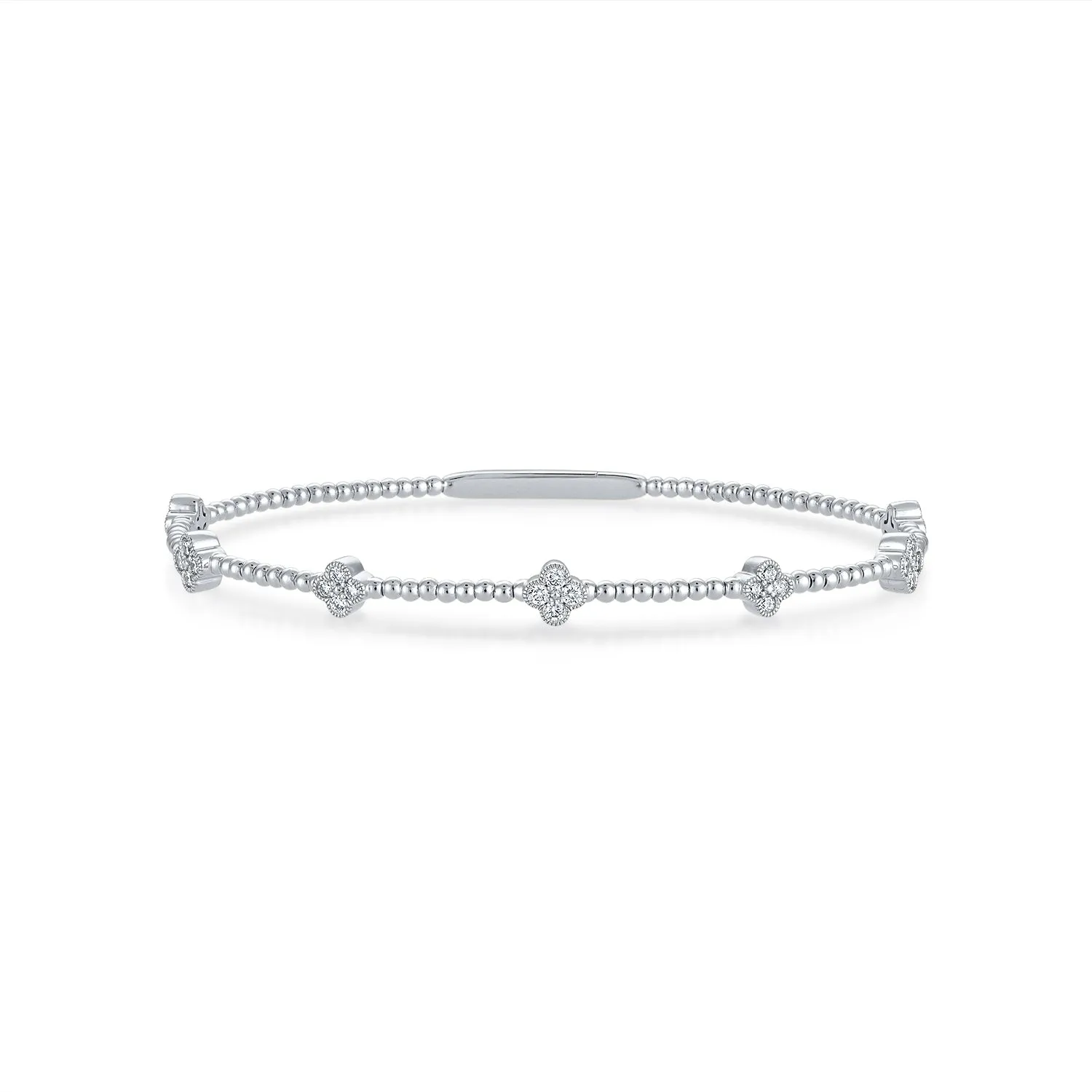 Siroo Diamond Clover Flex Bangle - 0.75ct