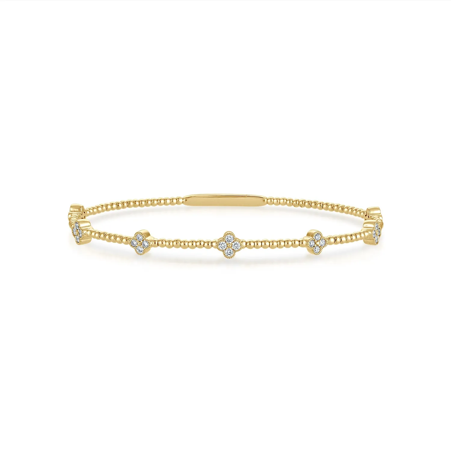 Siroo Diamond Clover Flex Bangle - 0.75ct