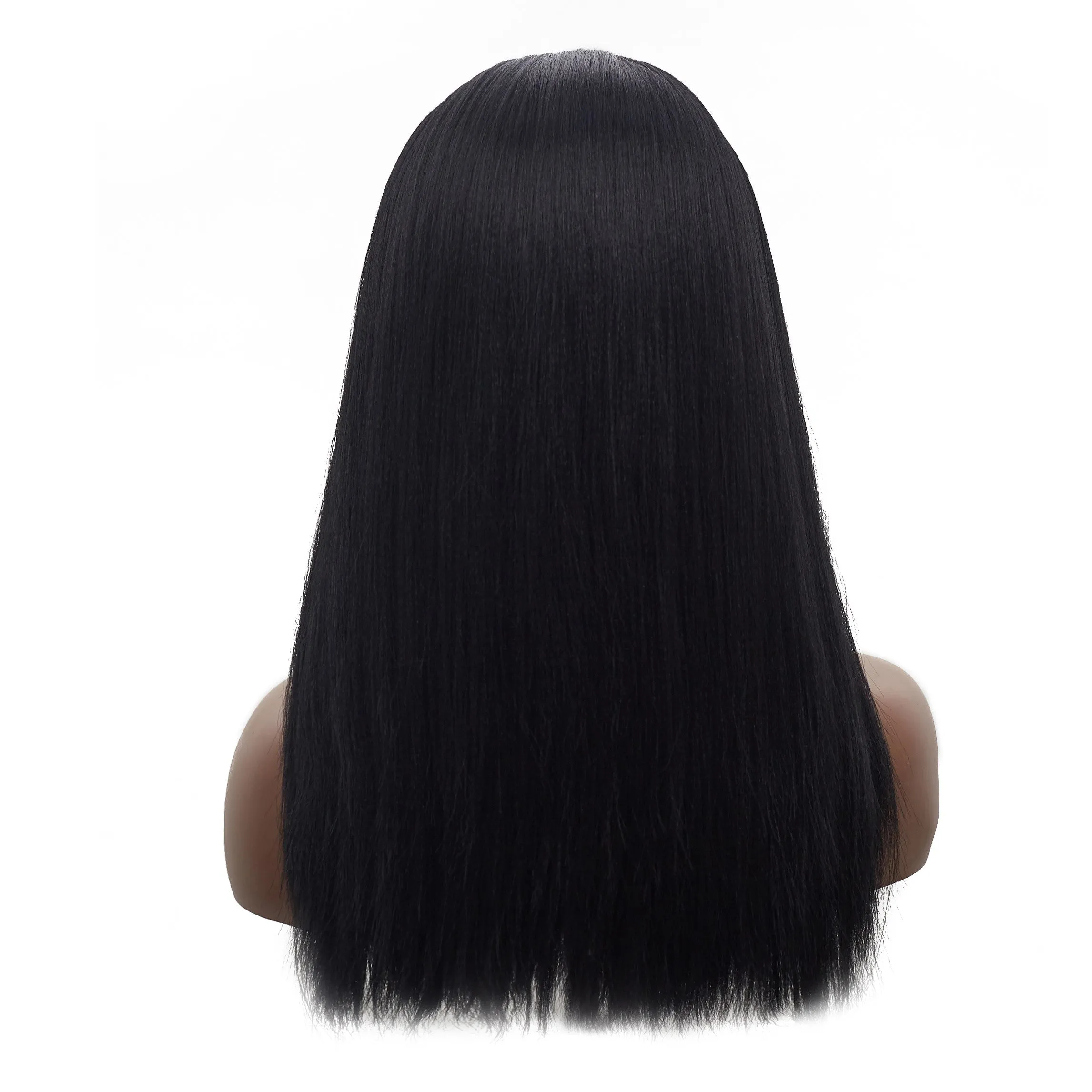 Skyla | Black Long Straight Synthetic Hair Yaki Headband Wig