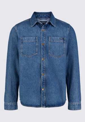 Sloan Men’s Long-Sleeve Denim Shirt in Authentic Blue - BM22976