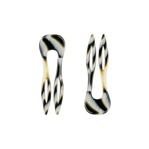 Small Corne Noire Hair Pin Set