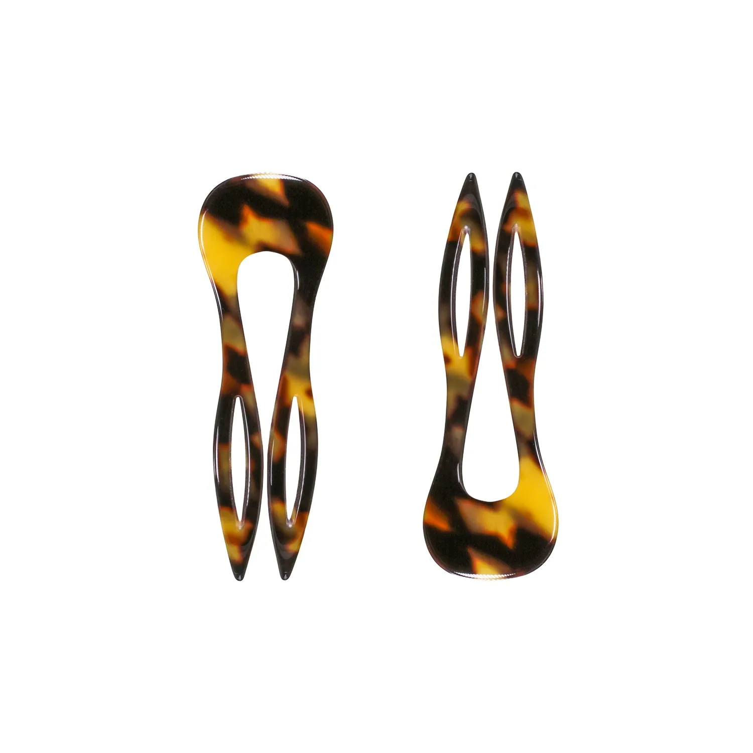 Sofia Small Dark Tortoiseshell Hair Pin Set