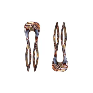 Sofia Small Onyx Hair Pin Set