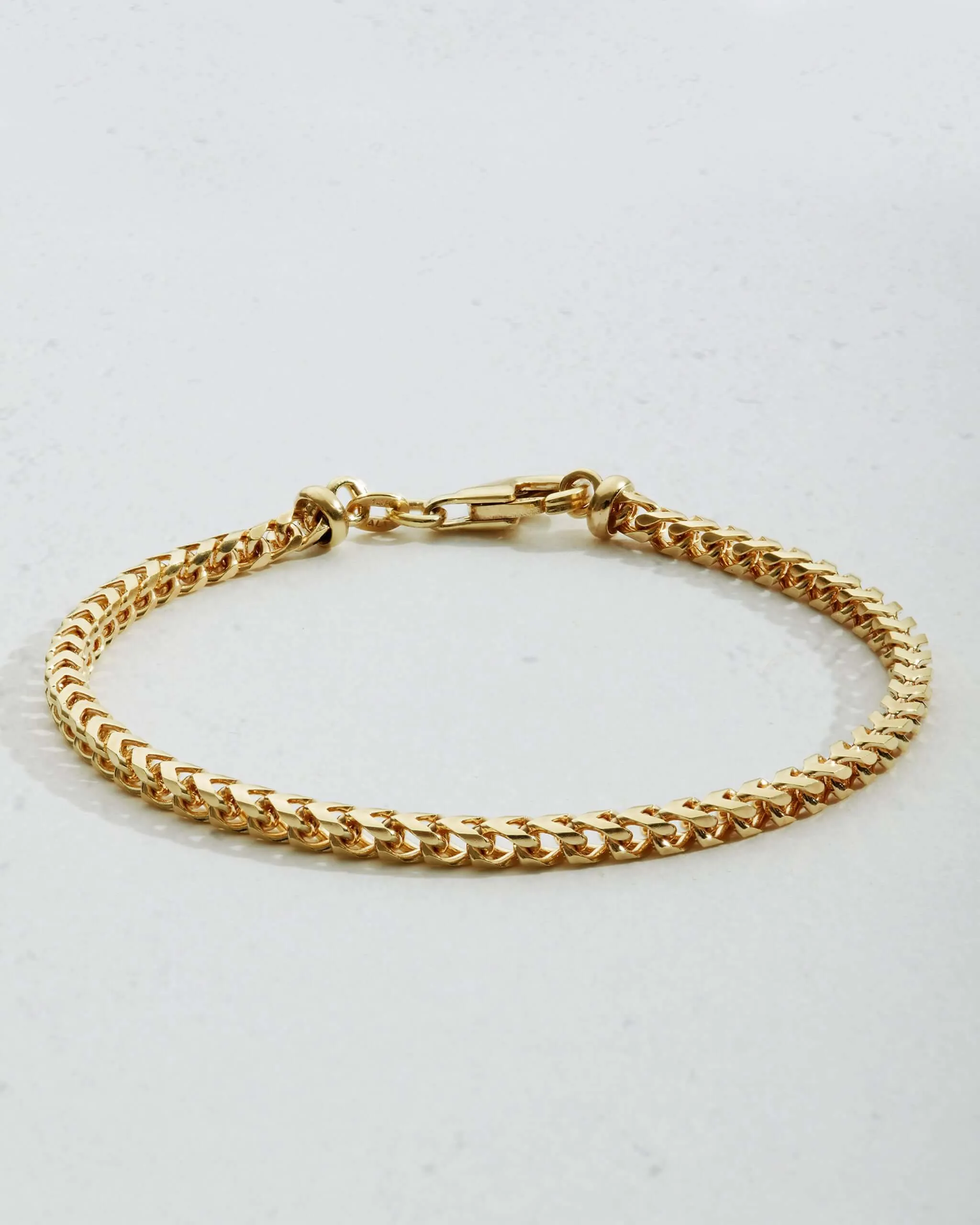Solid Gold Franco Bracelet - 3mm