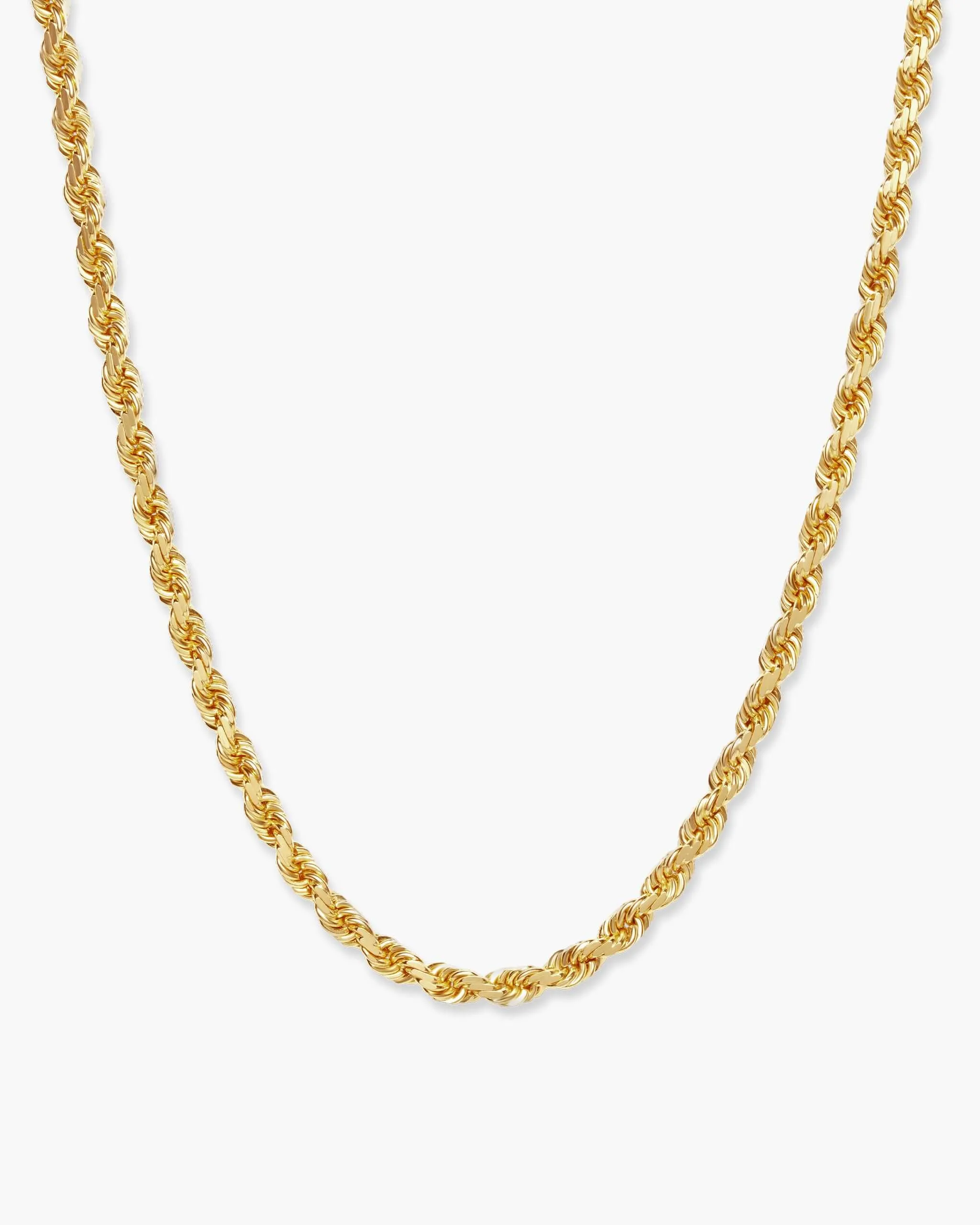 Solid Gold Rope Chain - 3mm