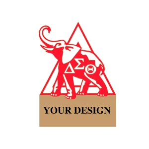 Sorority Pin with Custom Design - Delta Sigma Theta