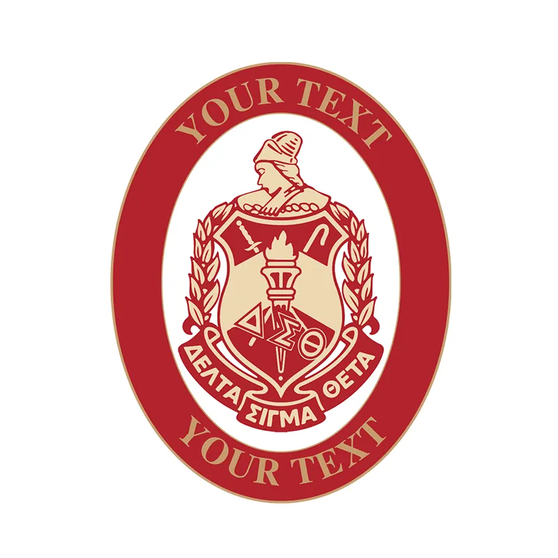 Sorority Pin with Custom Design - Delta Sigma Theta