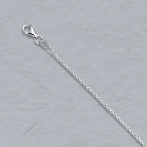 Springer's Collection Sterling Silver 1.8mm Round Cable Link Chain - 18"