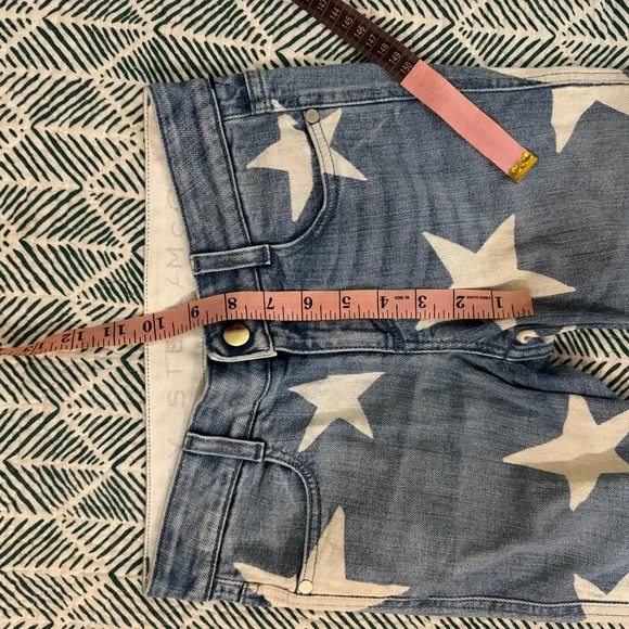 Stella McCartney star print mid rise skinny jeans women’s 24 / xs