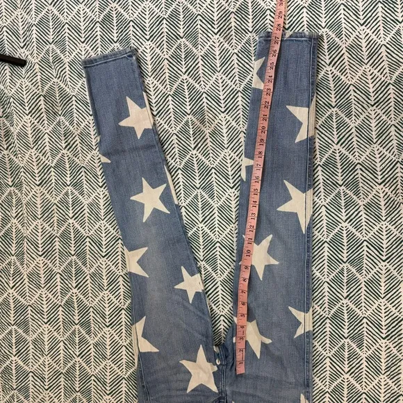 Stella McCartney star print mid rise skinny jeans women’s 24 / xs
