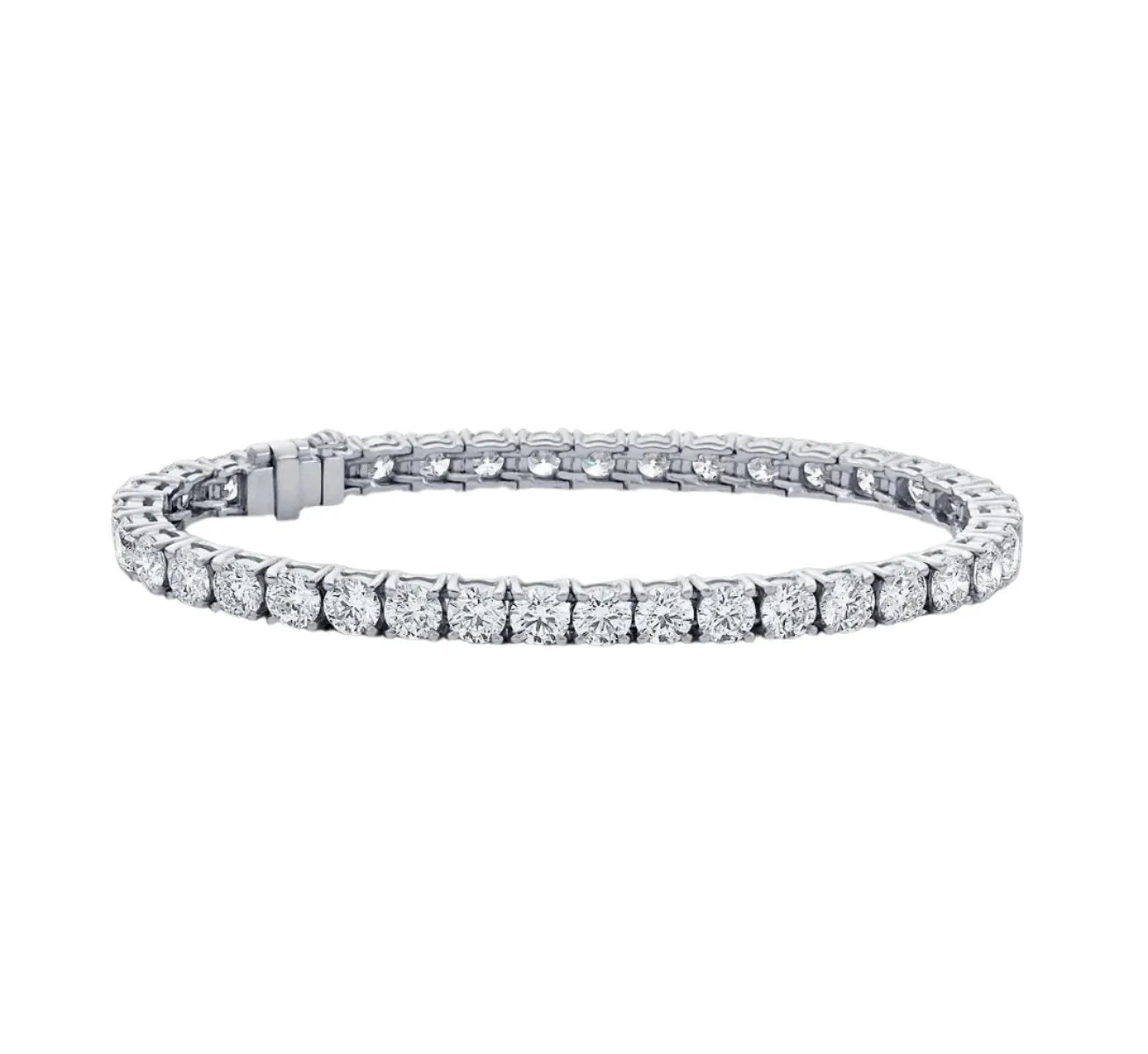 Sterling Silver 4mm Tennis Cubic Zirconia Bracelet - C390099