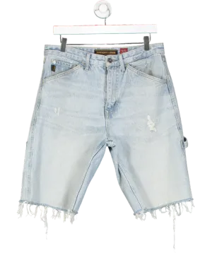 Superdry Blue Vintage Straight Shorts W32