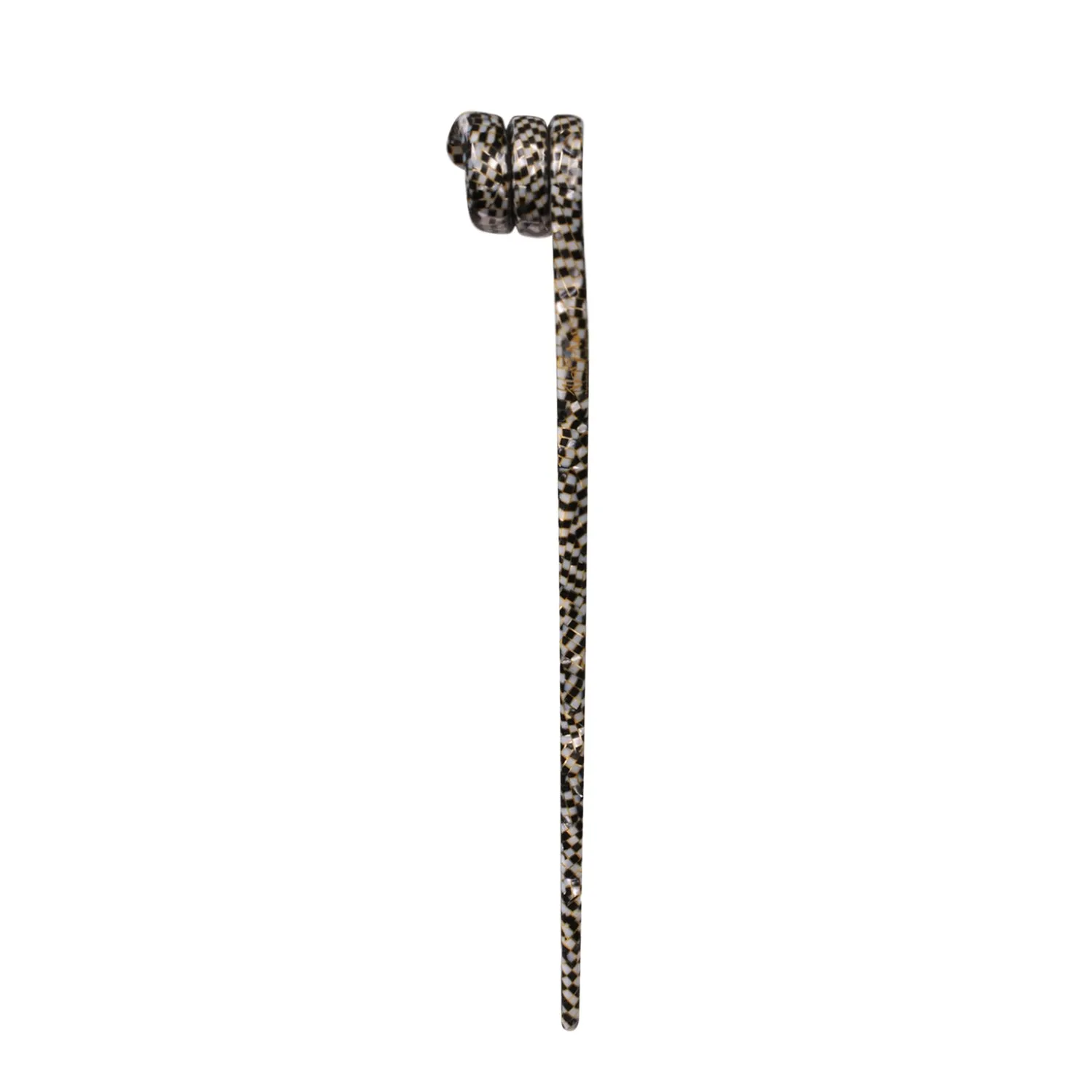 Swirl Damier Hair Pin in
