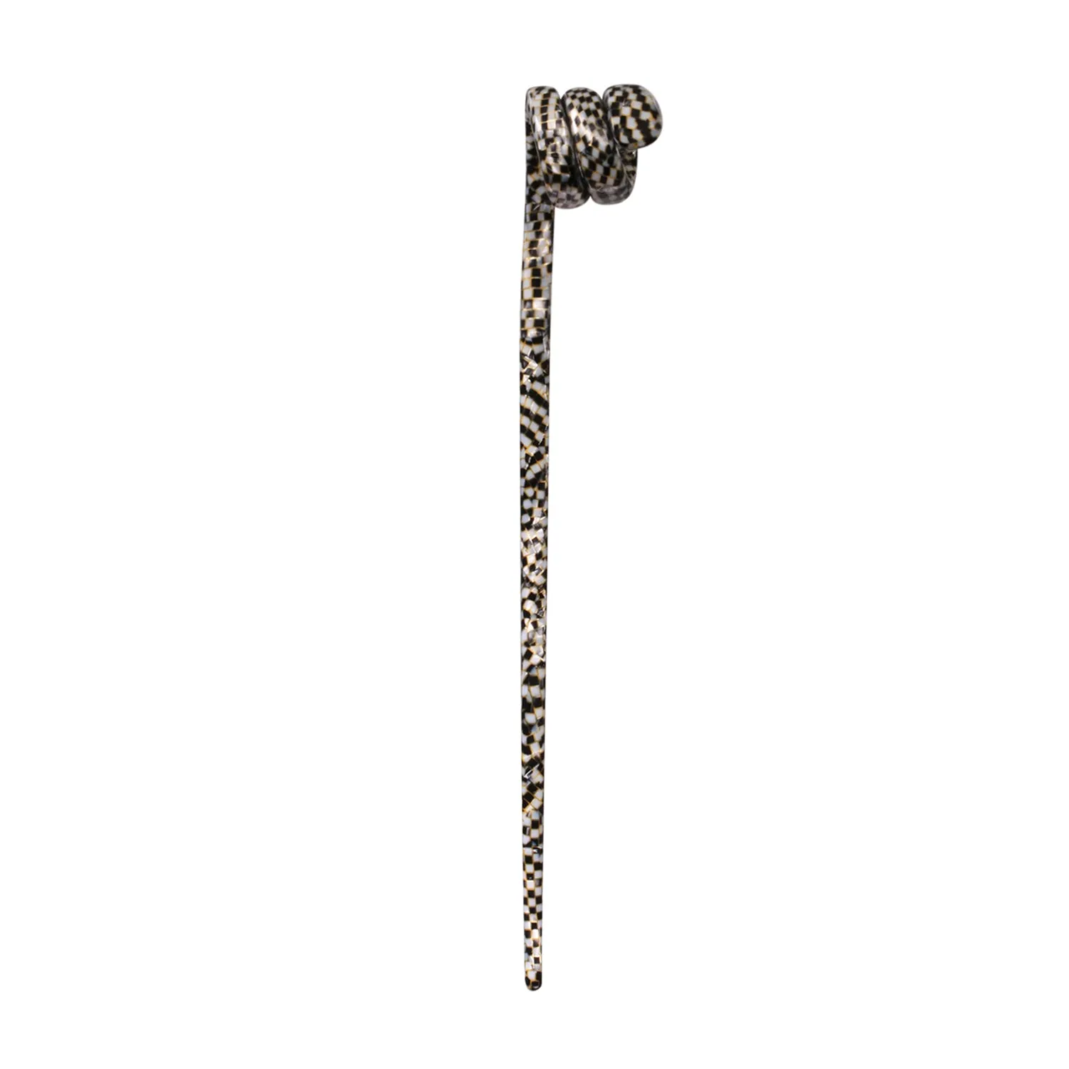 Swirl Damier Hair Pin in