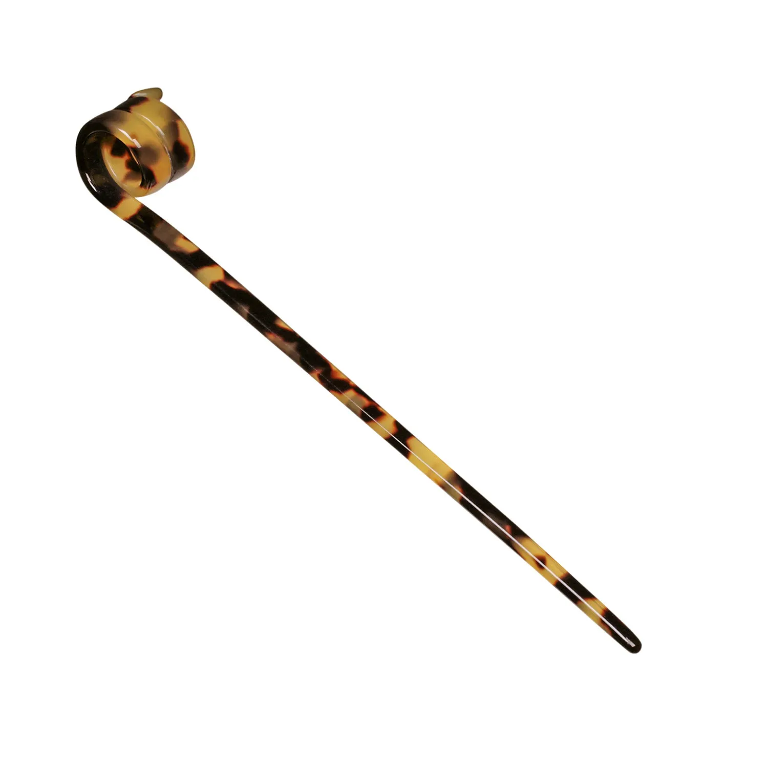 Swirl Dark Tortoiseshell Hair Pin