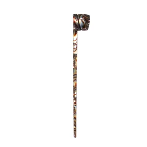 Swirl Onyx Hair Pin