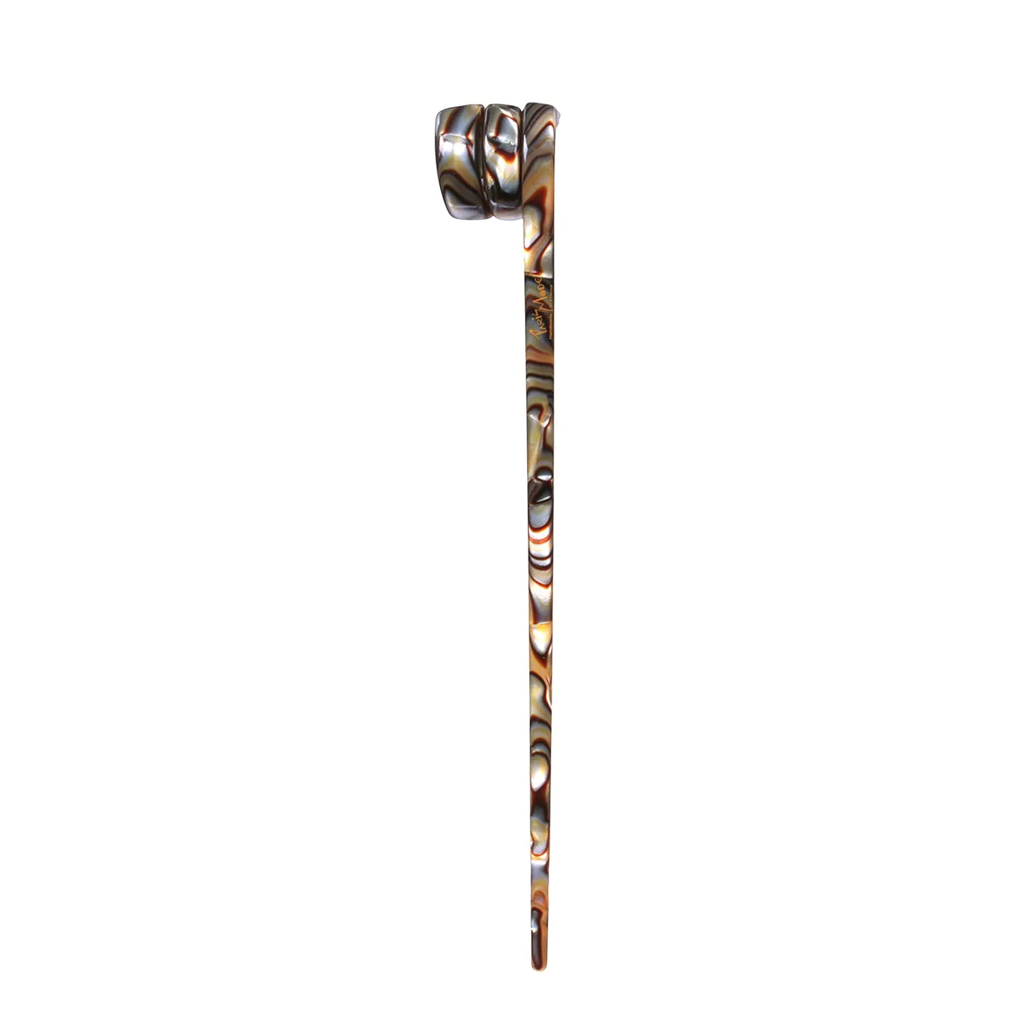 Swirl Onyx Hair Pin