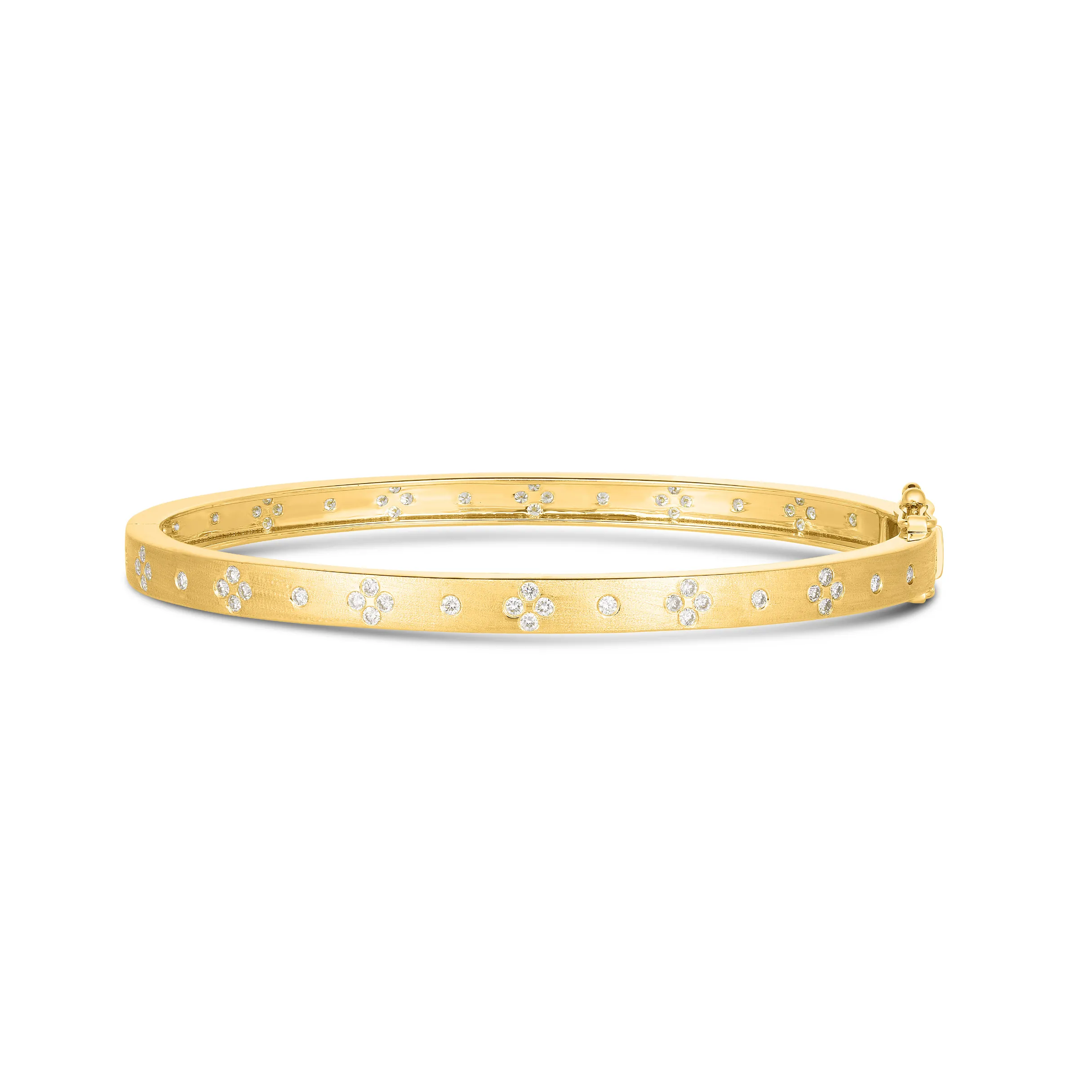 Tara Mikolay Brushed Quatrefoil Bangle