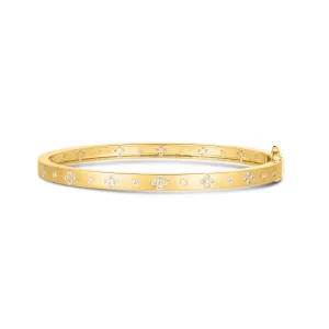 Tara Mikolay Brushed Quatrefoil Bangle