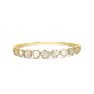 Tara Mikolay Raw Diamond Slices Bangle