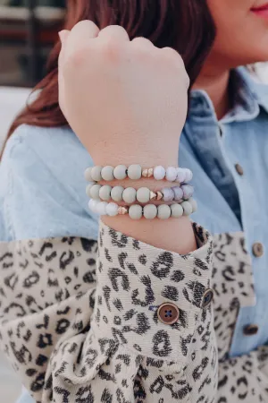 That's A Wrap Stack Bracelet Set - Grey