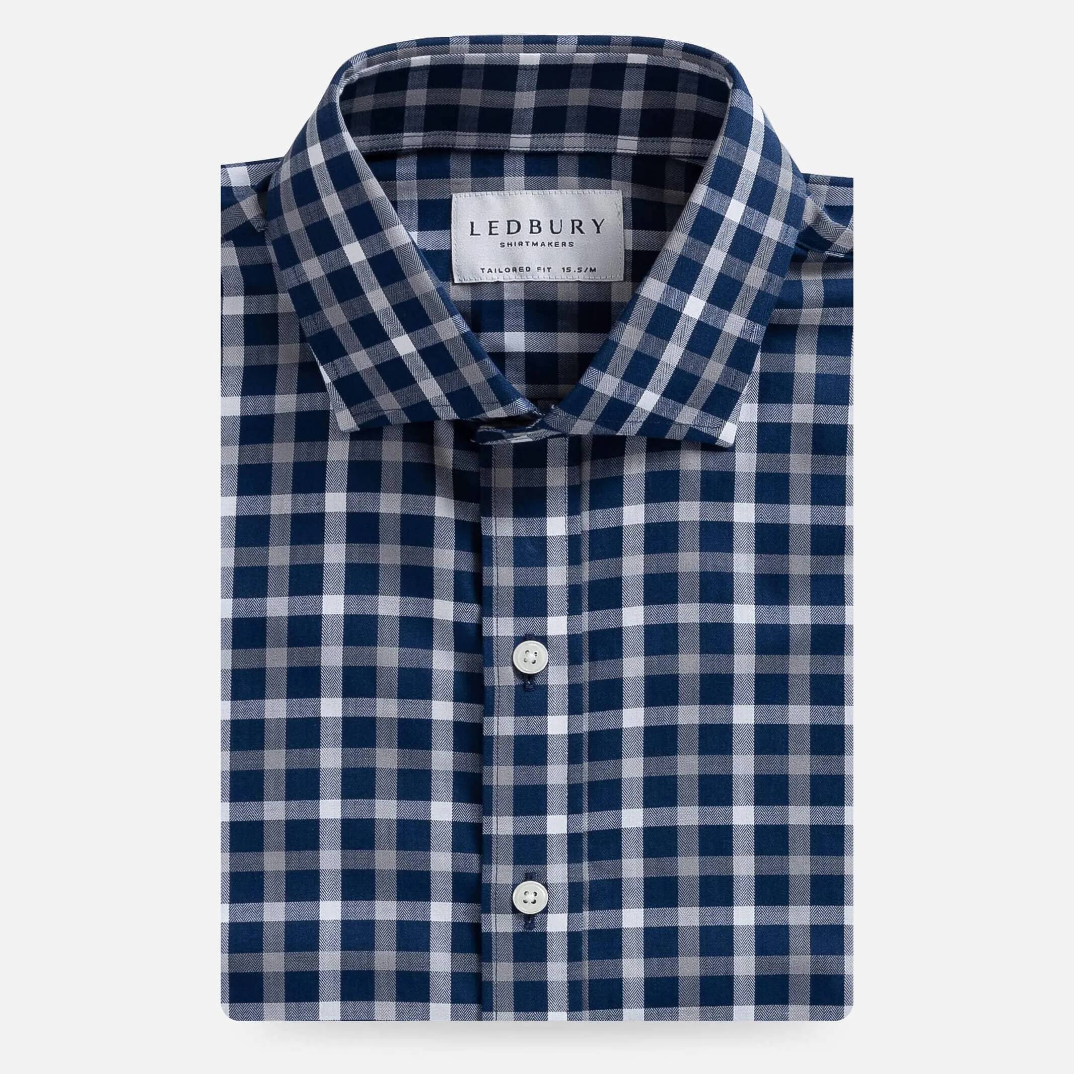 The Navy Blue Miller Check Casual Shirt