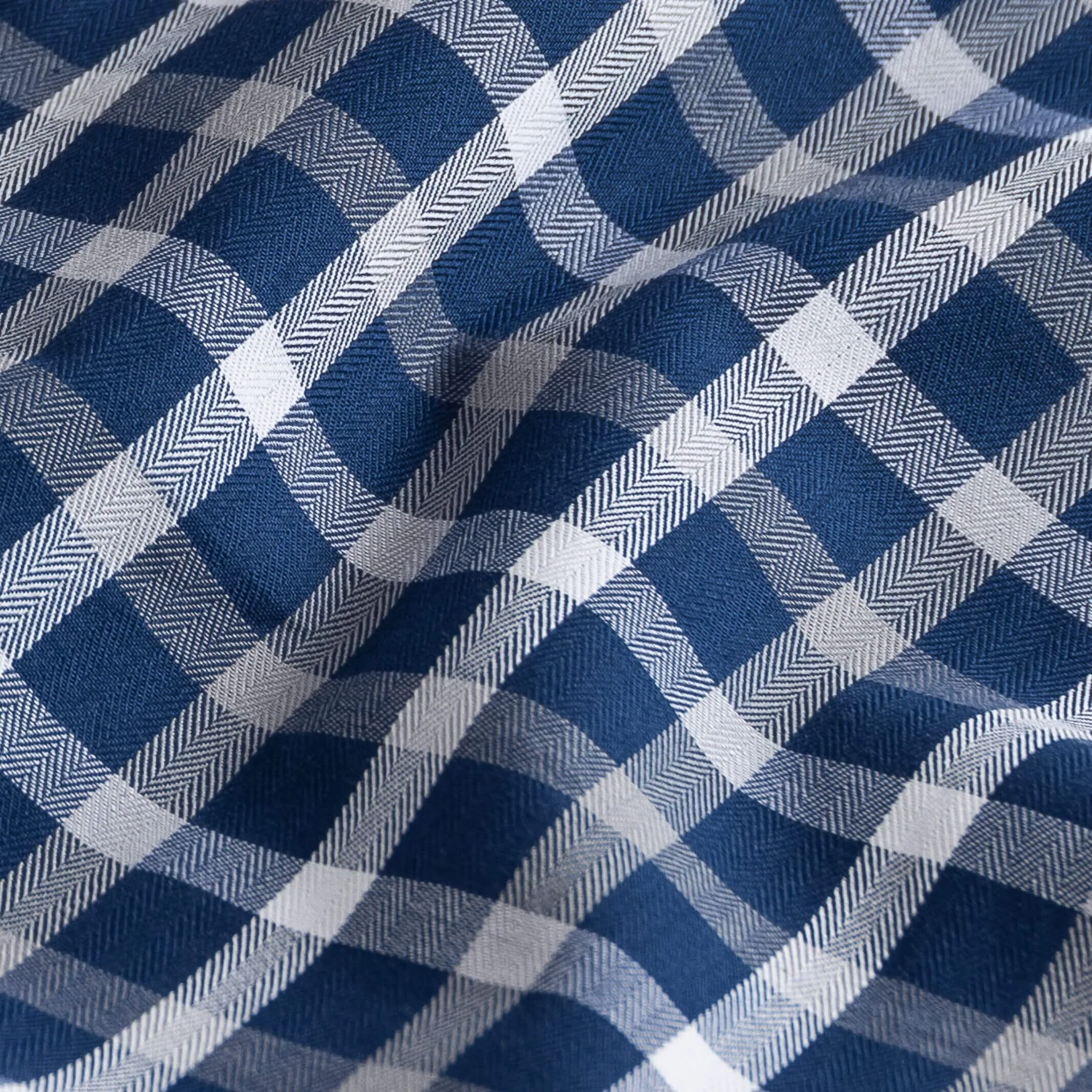 The Navy Blue Miller Check Casual Shirt