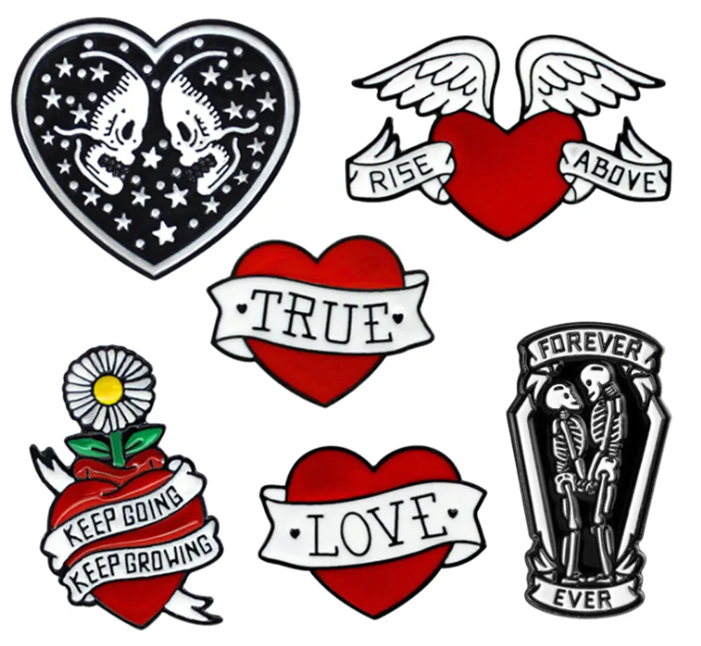 [True] Heart, Enamel Brooch Pin