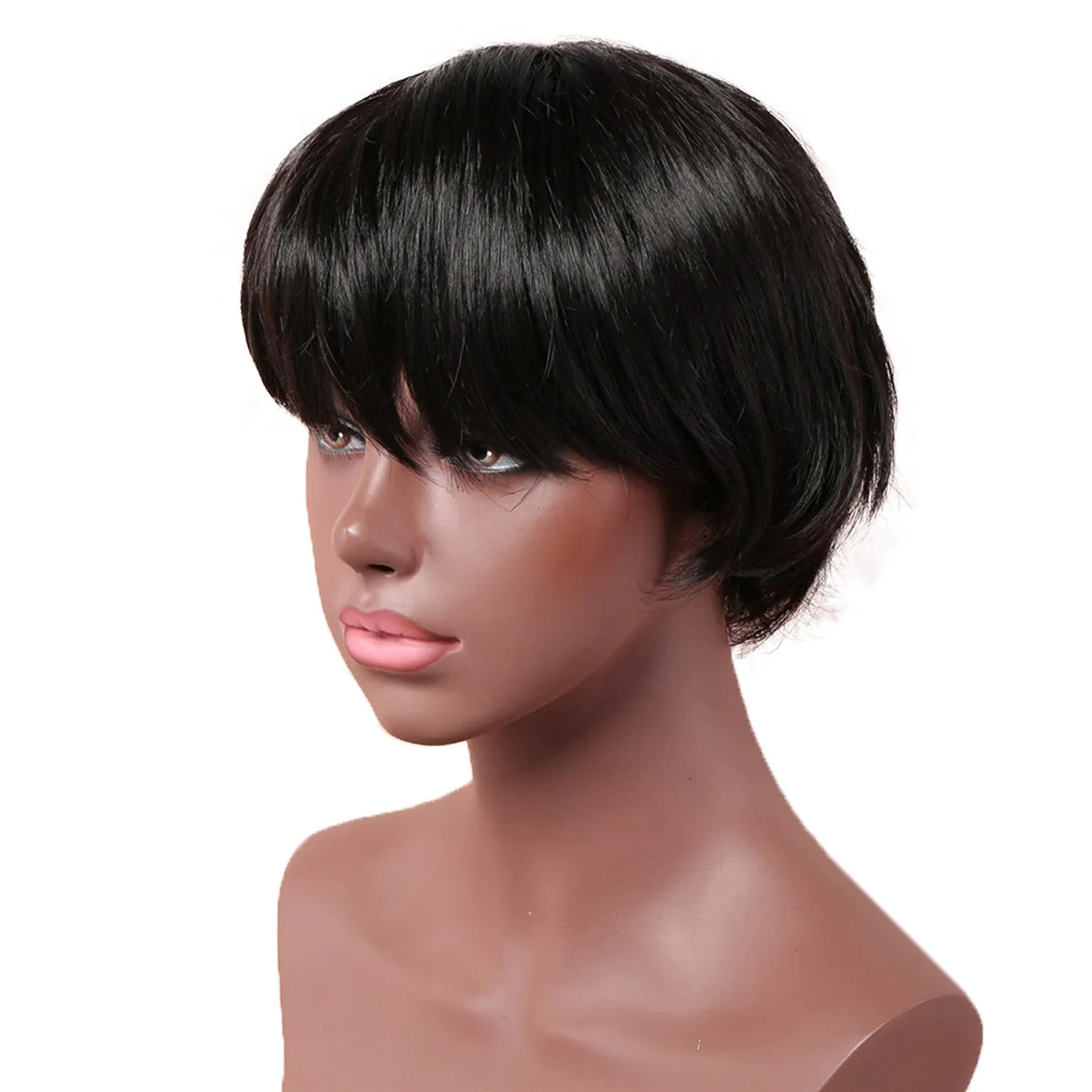 Tulip | Black Short Pixie Cut Straight Synthetic Hair Wig