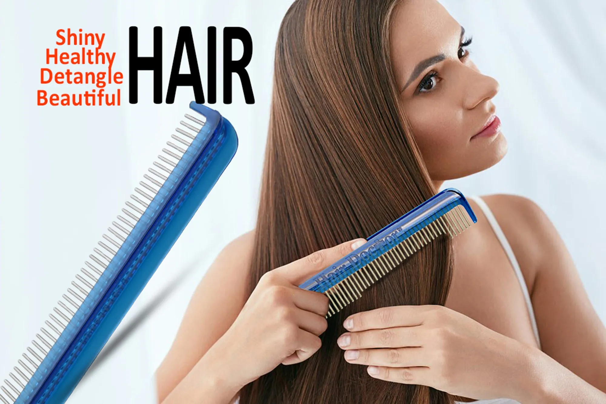 Vanity Comb with Rotating Stainless-Steel Teeth- Customer Favorite!