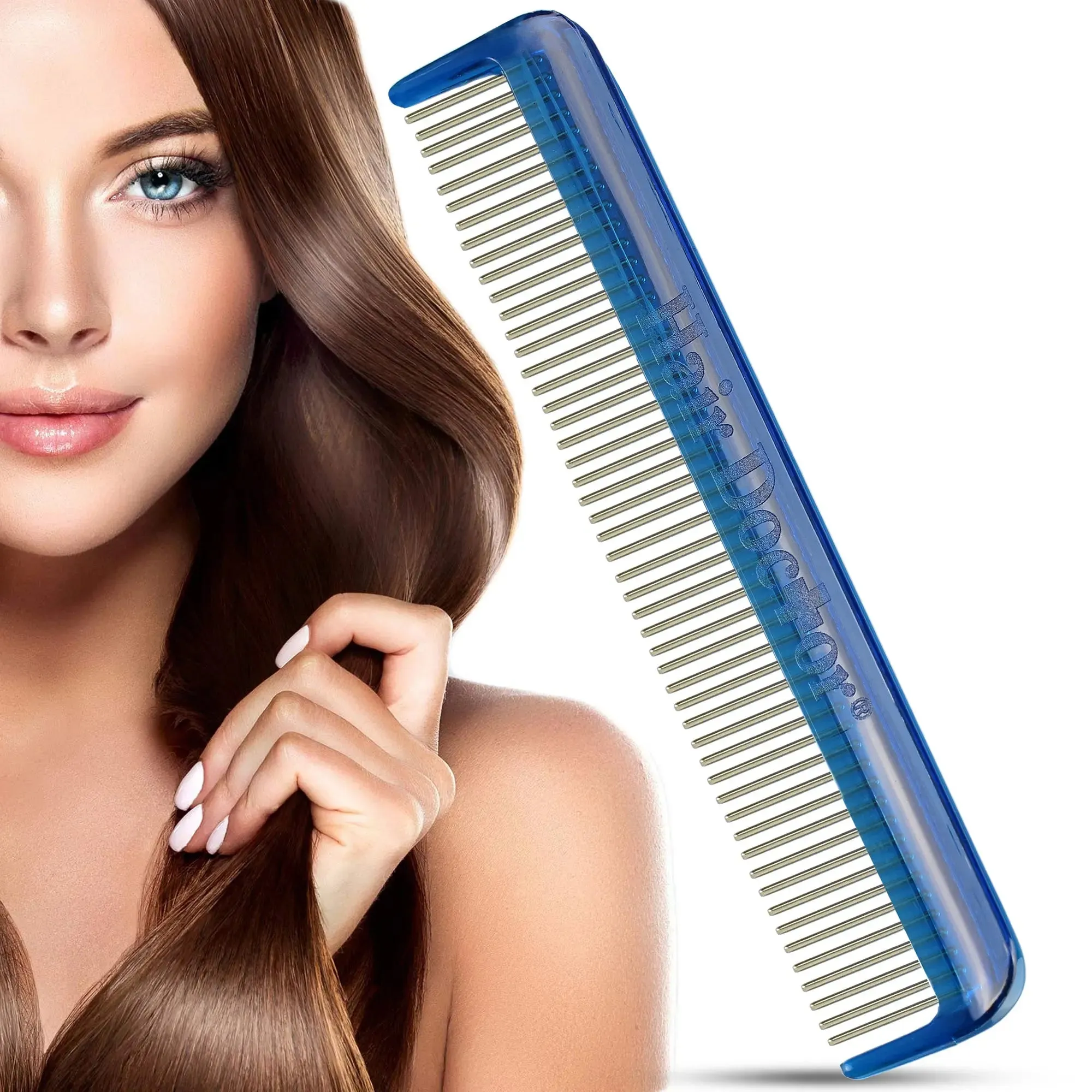 Vanity Comb with Rotating Stainless-Steel Teeth- Customer Favorite!