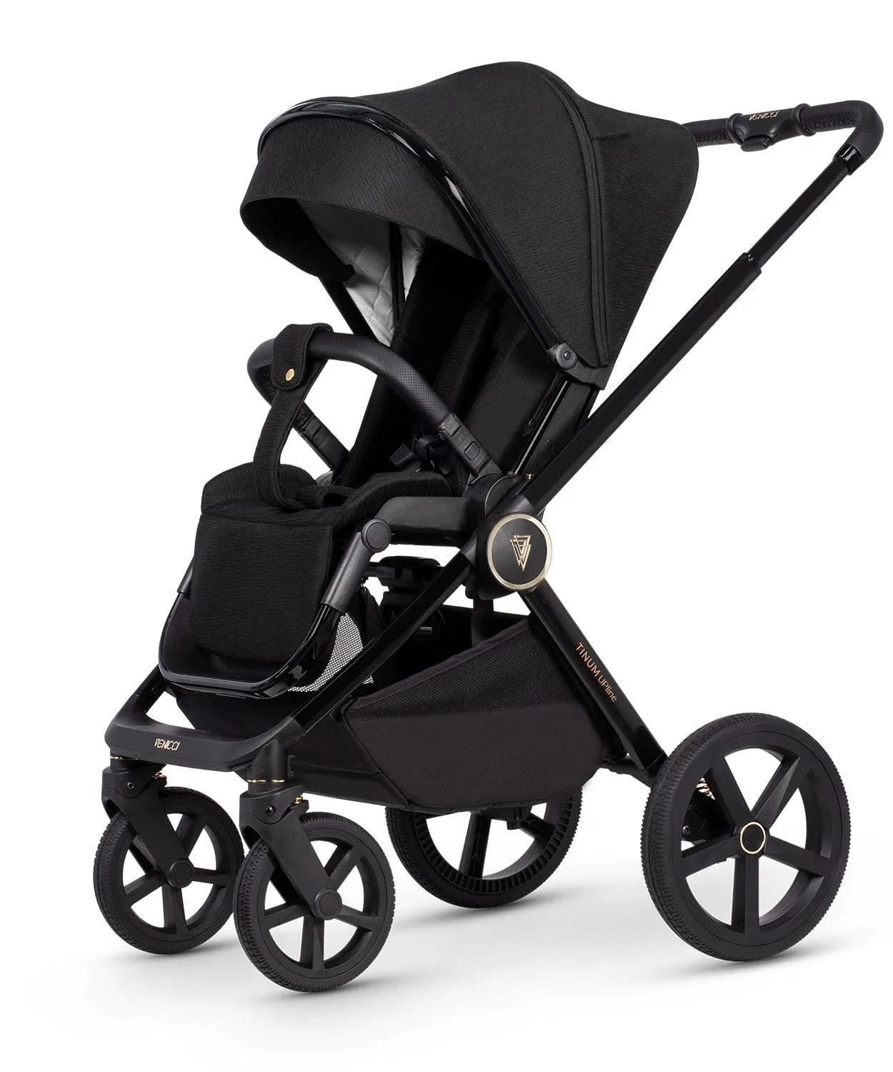 Venicci 3 in 1 Tinum UPLINE Cabriofix i-Size Travel System - All Black