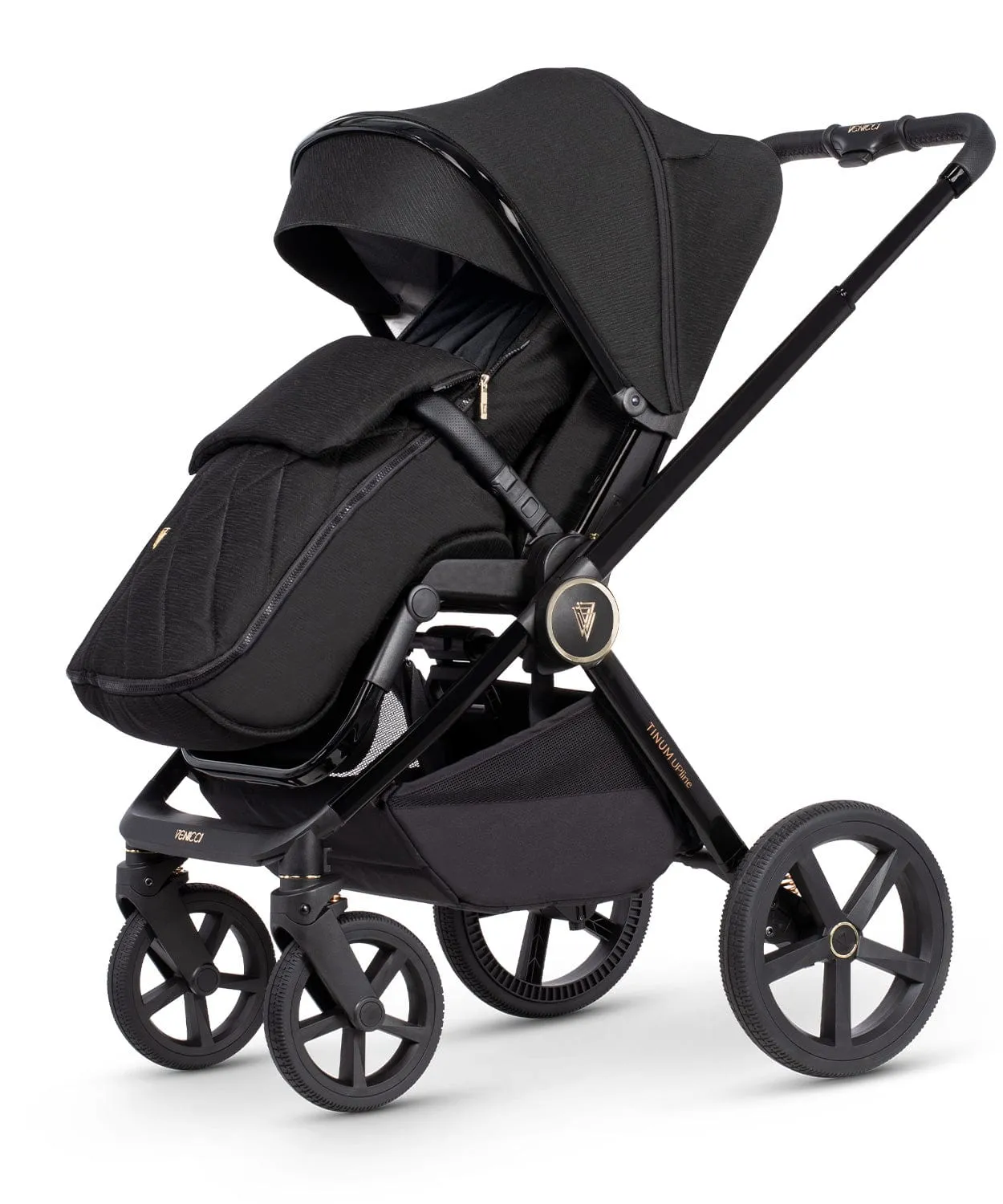 Venicci 3 in 1 Tinum UPLINE Cabriofix i-Size Travel System - All Black