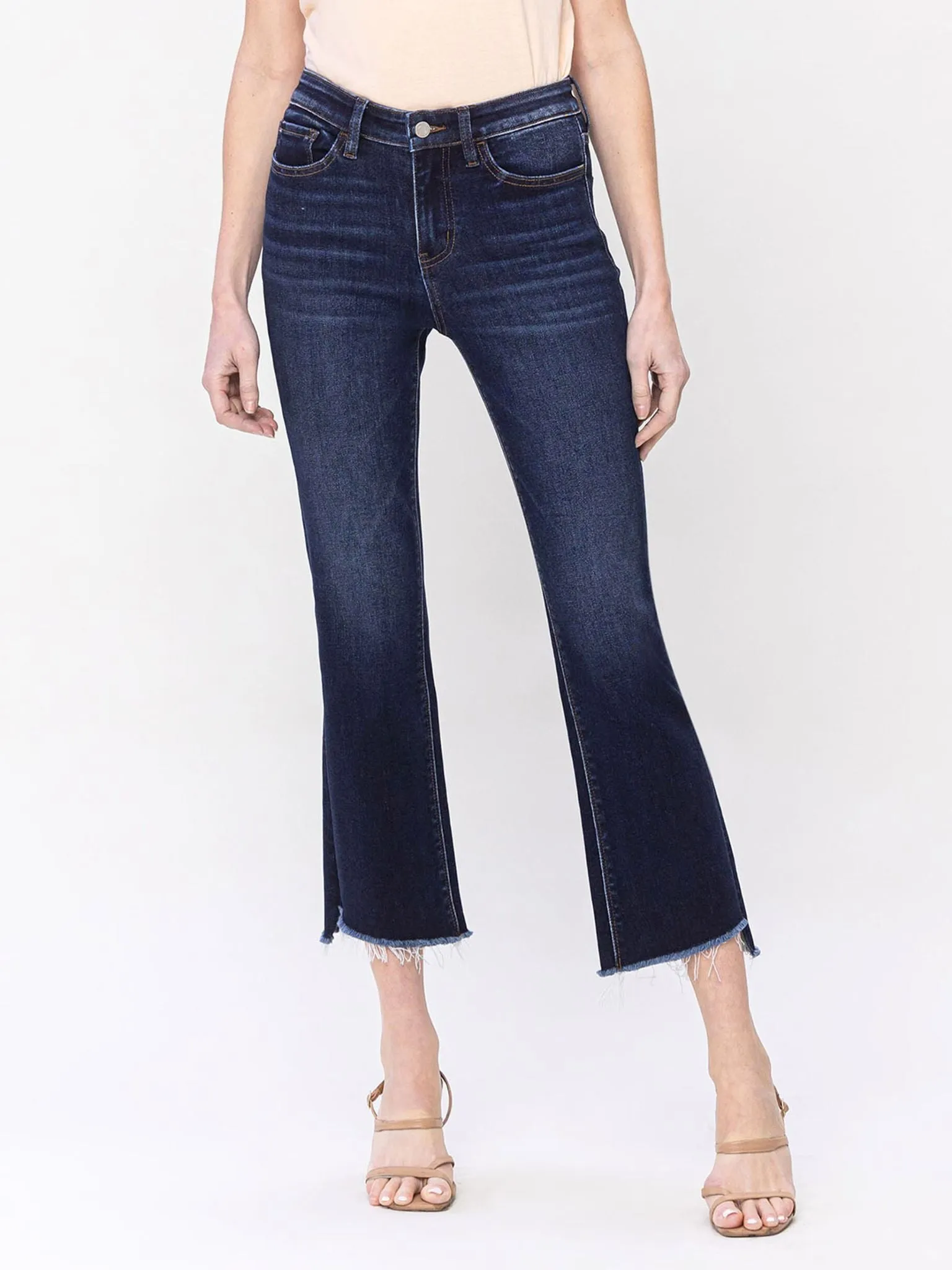 VERVET Motivated High Rise Step Crop Flare