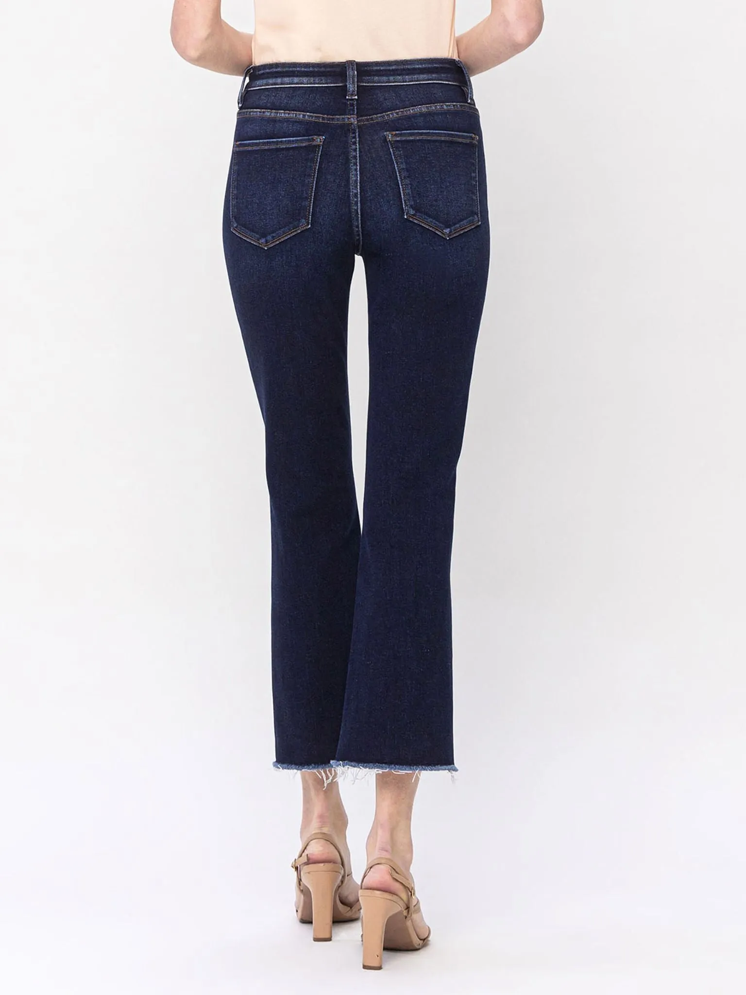 VERVET Motivated High Rise Step Crop Flare