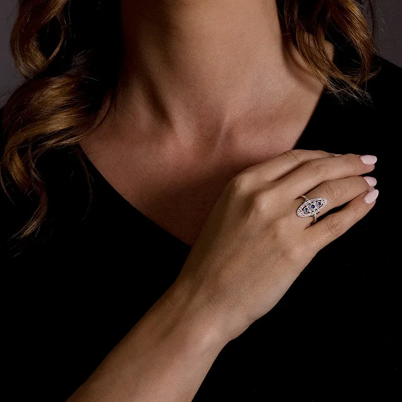 Vintage Inspired 0.35 ct. Natural Blue Sapphire Ring