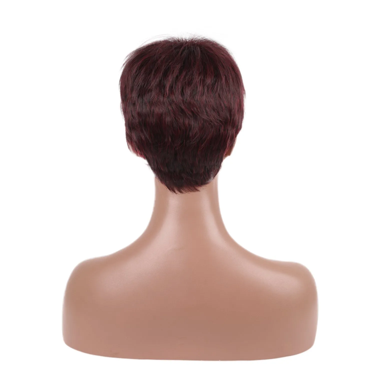 Vivian | Wine Red Short Pixie Cut Wavy Synthetic Hair Wig