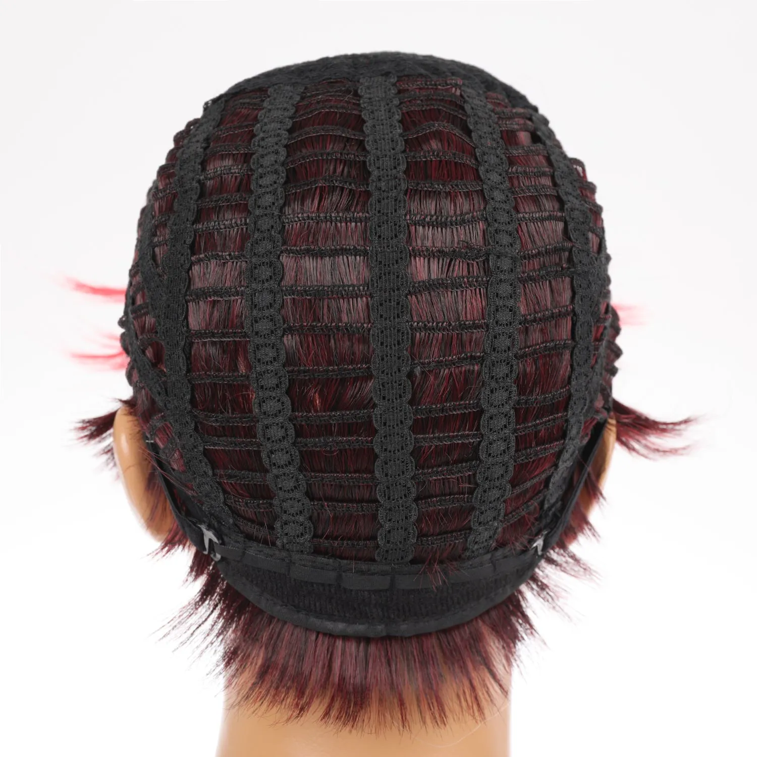 Vivian | Wine Red Short Pixie Cut Wavy Synthetic Hair Wig