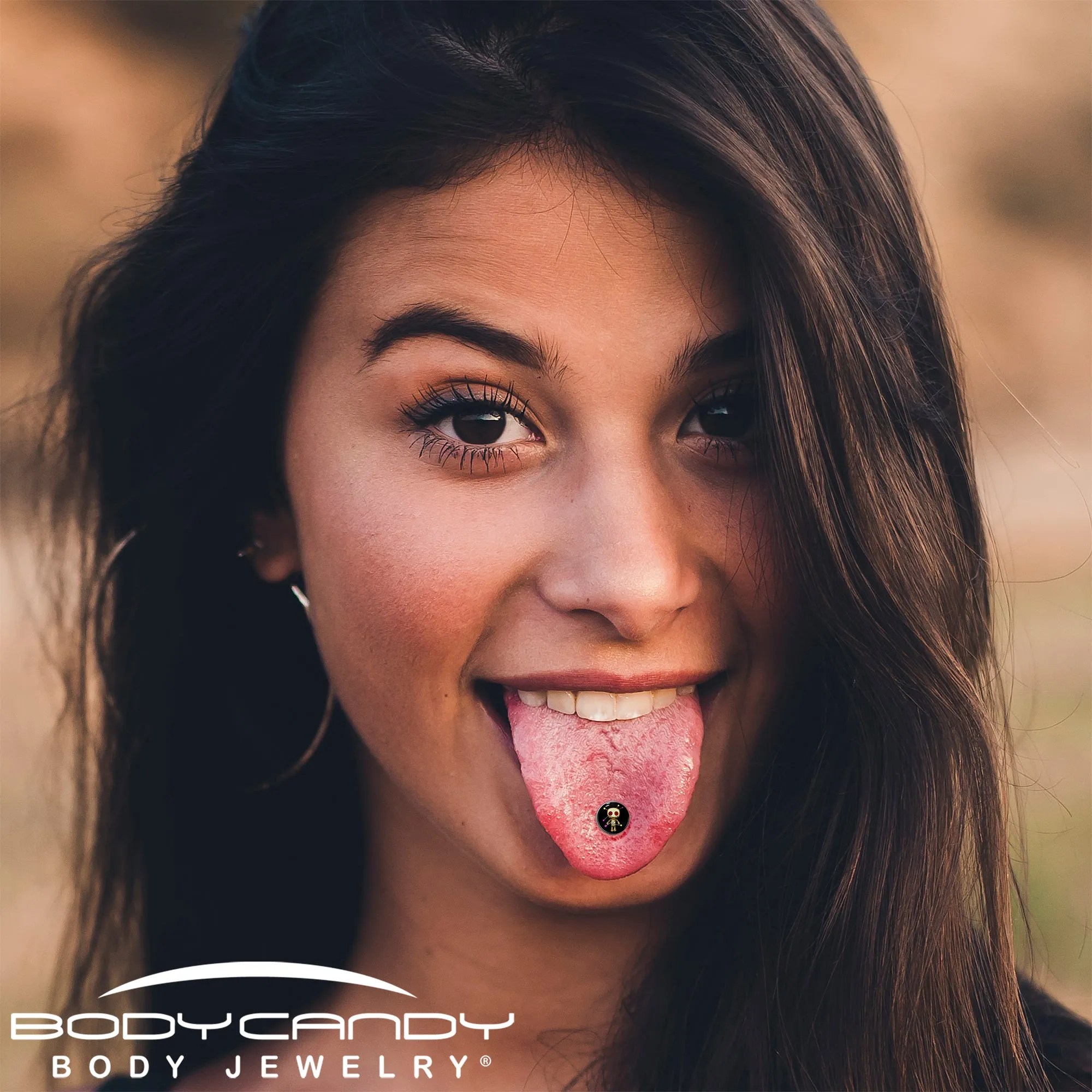 Voodoo Doll Barbell Tongue Ring