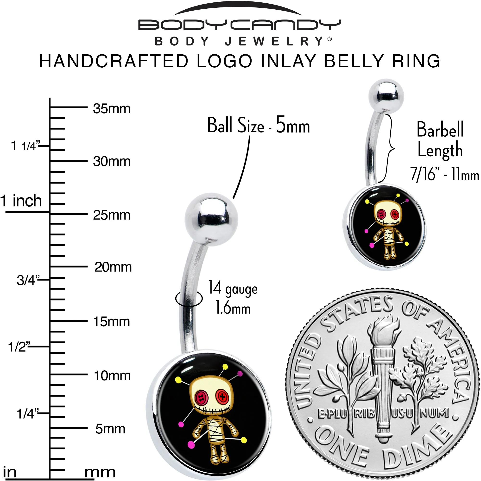 Voodoo Doll Belly Ring