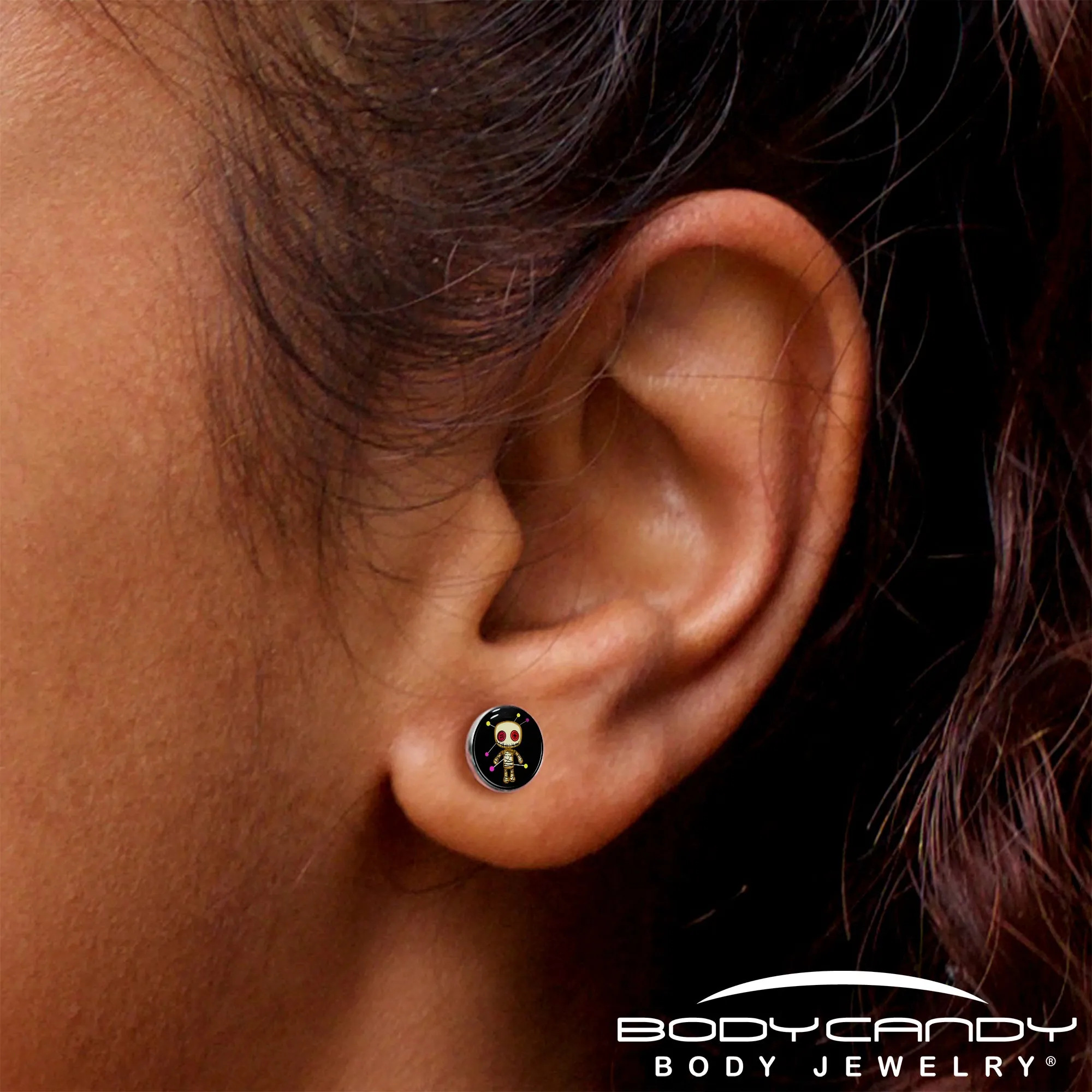 Voodoo Doll Stud Earrings