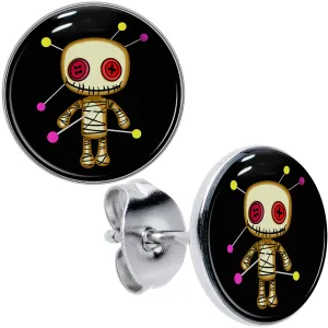 Voodoo Doll Stud Earrings