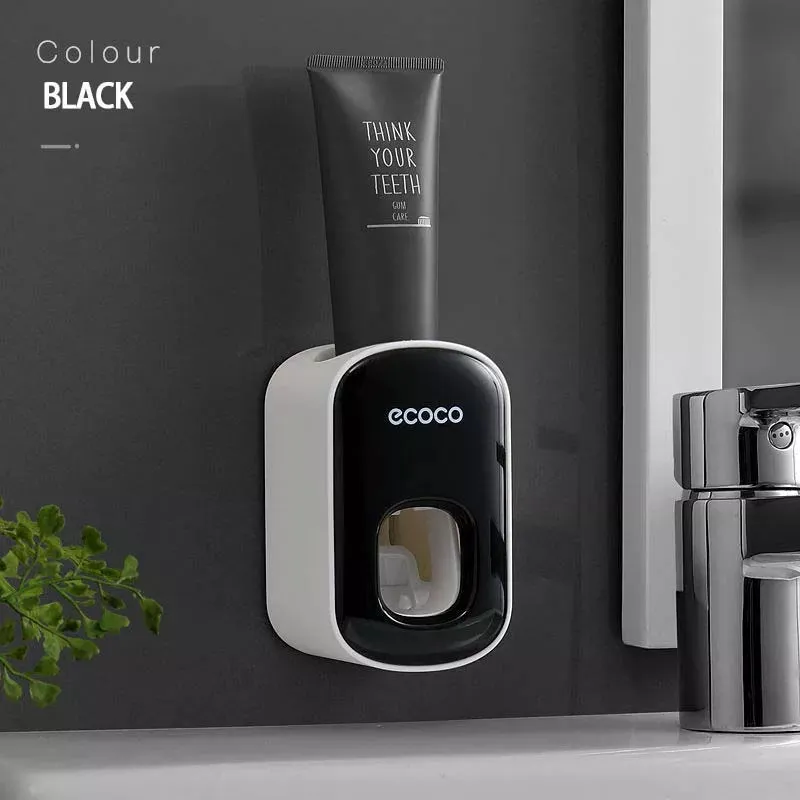 Wall Mountable Automatic Toothpaste Squeezer Toothpaste Dispenser Magnetic Toothbrush Holder Toothpaste Rack Bathroom Accessories