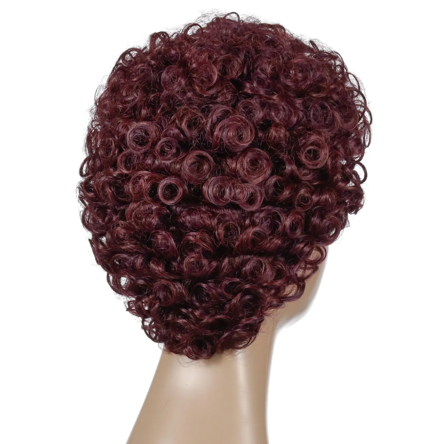 Wanda | Brown Short Pixie Cut Curly Synthetic Hair Wig