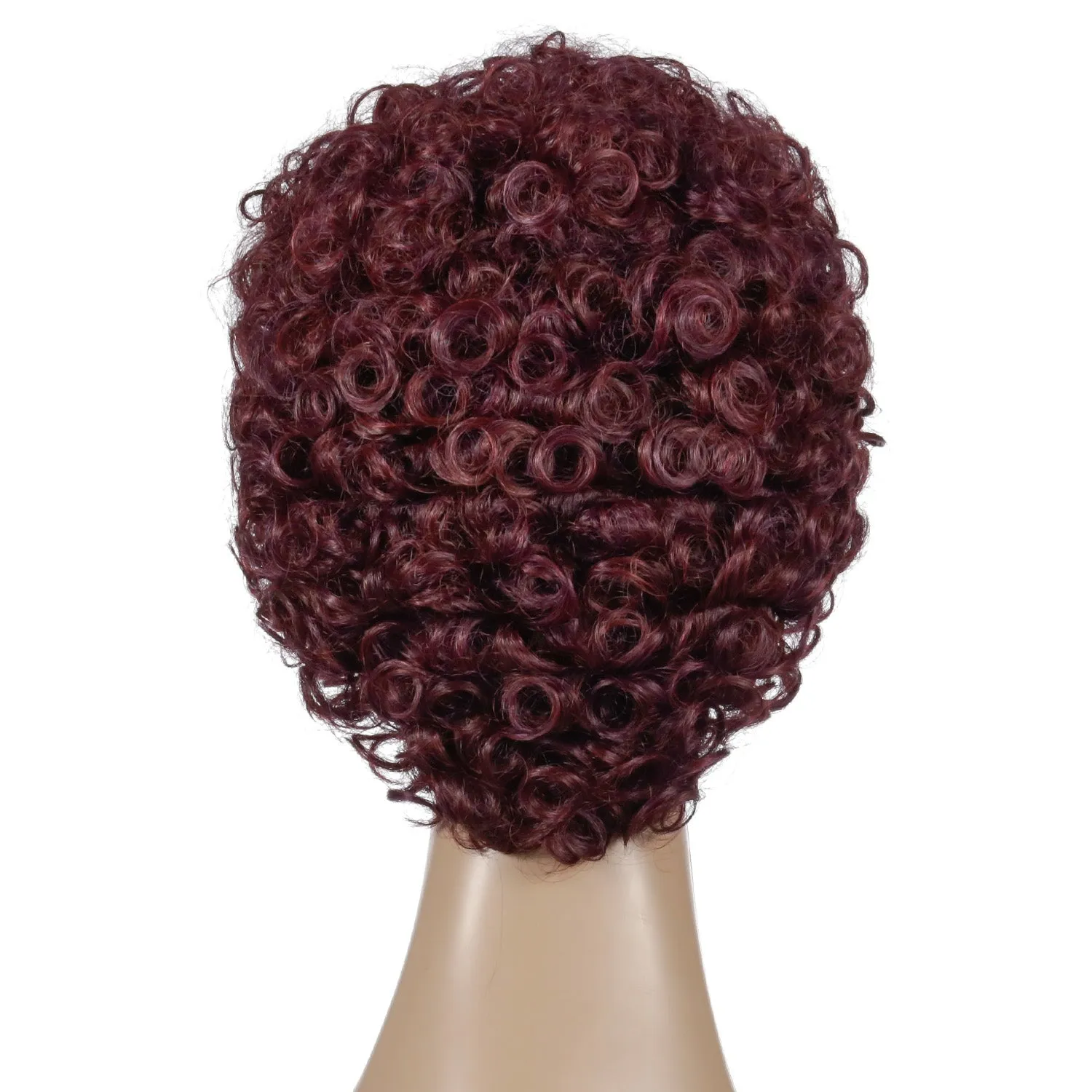 Wanda | Brown Short Pixie Cut Curly Synthetic Hair Wig