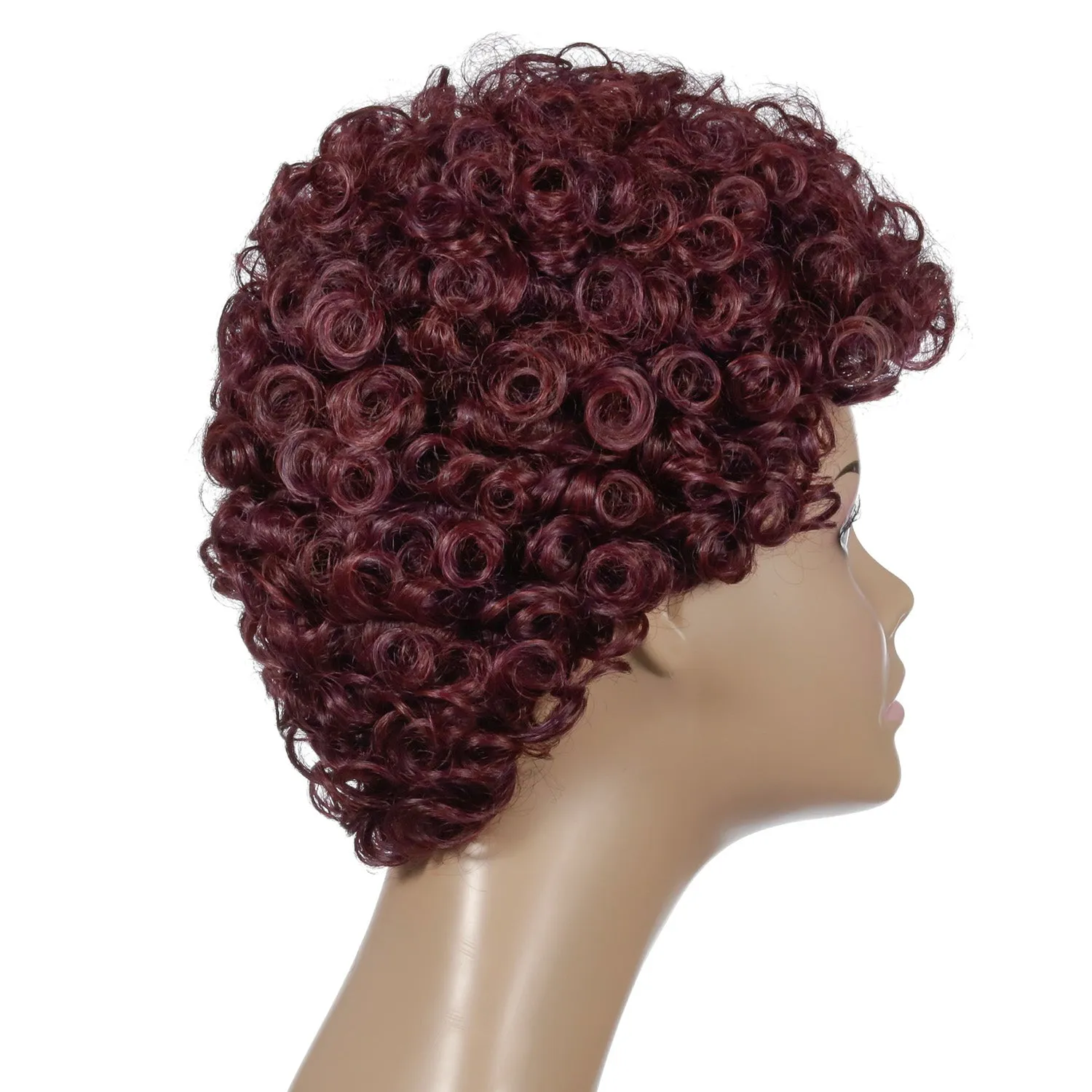 Wanda | Brown Short Pixie Cut Curly Synthetic Hair Wig